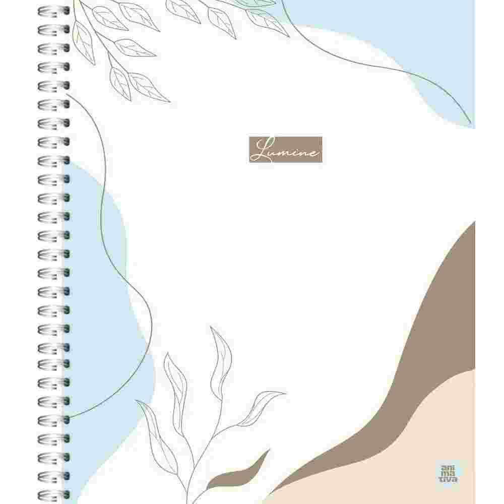 CADERNO 10X1 CAPA DURA LUMINE 